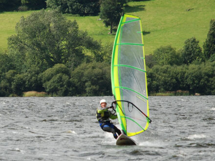 Windsurfing at Bala